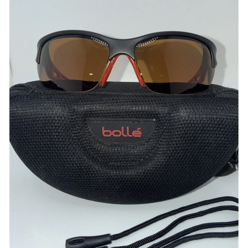 Bolle Bolt 2.0 Sport754 Photochromic Genuine OOS Black/Red Sunglasses,Case&Strap